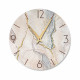Orologio da parete rotondo piccolo con bassorilievo con retro in legno massello