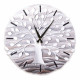 Orologio grande con bassorilievo con retro in legno massello