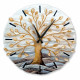 Orologio grande con bassorilievo con retro in legno massello