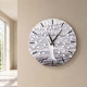 Orologio grande con bassorilievo con retro in legno massello