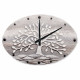 Orologio ovale con bassorilievo con retro in legno massello