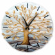 Orologio piccolo con bassorilievo con retro in legno massello