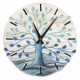 Orologio piccolo con bassorilievo con retro in legno massello