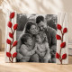 Portafoto grande con bassorilievo con retro in legno massello