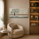 Quadro piccolo con bassorilievo dipinto a mano con retro in legno massello