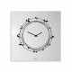 Orologio da parete in metallo design italiano per salotto e soggiorno "NIDO"
