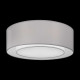 Lampada da soffitto rotonda grande con paralume in tessuto dalle linee moderne