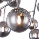 Lampadario da soffitto con bocce in vetro soffiato dalle linee moderne