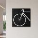 Orologio da parete in metallo con decorazione bicicletta in stile moderno "BIKE"