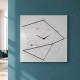 Orologio da parete minimalista con disegno a serigrafia geometrica "TIME LINE"