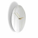 Orologio da parete piccolo rotondo in metallo specchiato dal design moderno