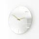 Orologio da parete piccolo rotondo in metallo specchiato dal design moderno