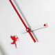 Orologio da parete rotondo in metallo dal design moderno e minimal