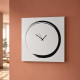 Orologio da parete ultra minimalista in metallo senza numeri "S-ENSO"