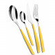Posate da tavola in acciaio set 24pz linea "Glamour"