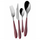 Posate da tavola in acciaio set 24pz linea "Zebra"