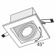 Faretto da incasso con struttura in metallo in stile moderno