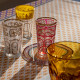 Sottobottiglia rotondo in PMMA dal design moderno con decoro Rainbow