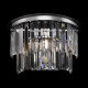 Lampada da parete in metallo con diffusore in vetro in stile moderno