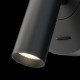 Appliques da parete a LED in metallo con faretto orientabile rotondo