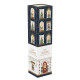 Set 4 pezzi tazze impilabili in porcellana con decori natalizi