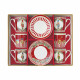 Set 6 tazzine da caffè con piattino con decori natalizi