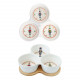 Set aperitivo con 3 ciotoline e vassoio in bamboo