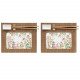 Set sushi in porcellana con 2 tovagliette e 2 bacchette