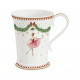 Tazza in porcellana a tema natalizio