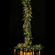 Addobbo natalizio festone di pino illuminato con 170 led