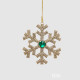 Addobbo per albero di natale con fiocco di neve