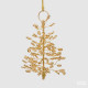 Addobbo per albero di natale pino con perline h.15