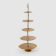Alzata in alluminio dal design moderno ed elegante