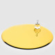 Base specchiata grande rotonda dal design moderno ed elegante