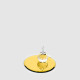 Base specchiata mini rotonda dal design moderno ed elegante