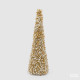 Decorazione natalizia pino con perle h.46