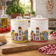 Barattolo in ceramica con coperchio