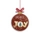 Decorazione per albero di natale "Peace & Joy"