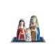 Presepe con la sacra famiglia con tappetino