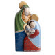 Presepe in ceramica decorata a mano la sacra famiglia grande