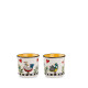 Set 2 bicchieri in porcellana decorata dal design moderno