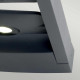 Applique a LED da esterno grande con struttura e diffusore in alluminio