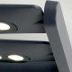 Applique a LED da esterno grande con struttura e diffusore in alluminio