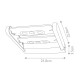 Applique a LED da esterno grande con struttura e diffusore in alluminio