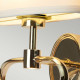 Applique a LED per bagno in acciaio con diffusore in tessuto dal design moderno