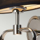 Applique a LED per bagno in acciaio con diffusore in tessuto dal design moderno