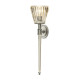 Applique a parete in metallo con diffusore in vetro a LED dal design moderno