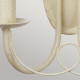 Applique da parete in acciaio dal design classico con doppio diffusore