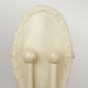Applique da parete in acciaio dal design classico con doppio diffusore