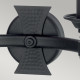 Applique da parete in acciaio dal design rustico con 2 diffusori